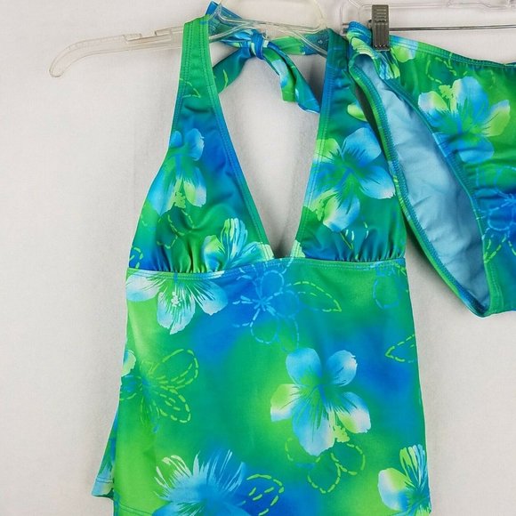 Vintage ATHENA Tankini High Waisted 2 Piece Bikini - Picture 2 of 12